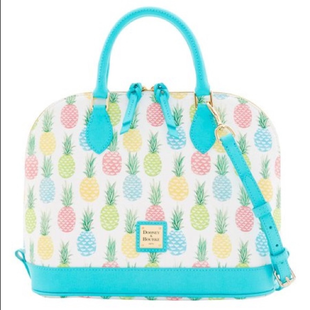 SOLD Dooney & Bourke Pinapple Ruby Satchel